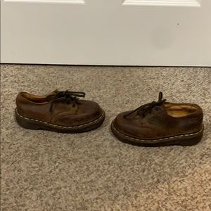 Dr Martens brown leather lace up Oxford shoes 12